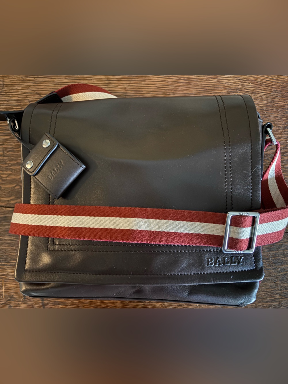 Bally Switzerland Vintage Trainspotter Messenger Bag
